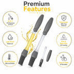 Silicone Basting Brush Set with Built-in Oil Reservoir
