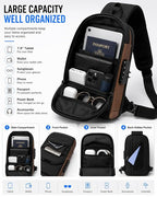 Waterproof Sling Bag for Men with USB Charging Port (CL-103)