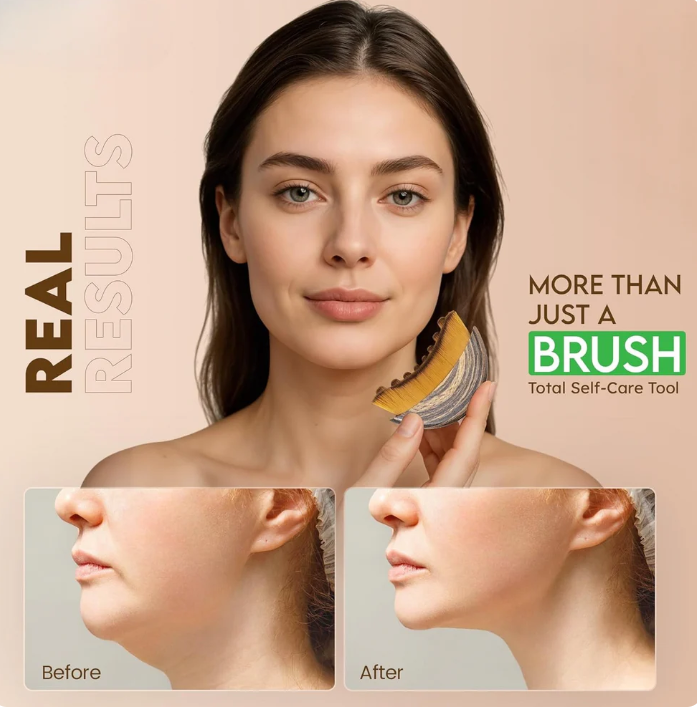 Lymphatic Contour Face Brush ‚Äì Jawline Sculpting & Facial Massage Tool for Face & Neck (CL-76)
