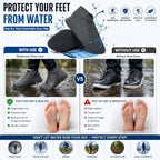 Waterproof Silicone Shoe Covers for Men & Women | Anti-Slip Reusable Rain Shoe Protector (CL-28)
